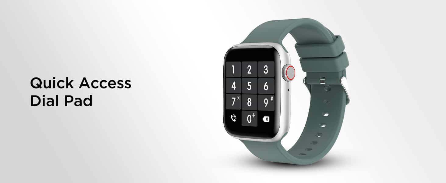 zopic Fire-Boltt Ring Pro Bluetooth Calling smartwatch , 1.75” 320*385px High Res, IP68 & SpO2 Monitoring, Pin Code Locking & Split Screen Access, Built in Mic & Speaker for HD Calls, Silver Grey, Free Size
