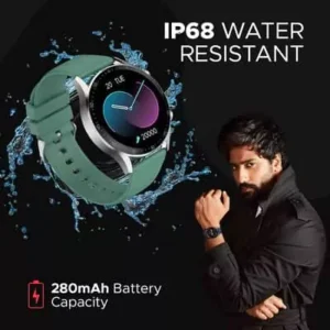 Fire-Boltt Talk 2 Smartwatch Bluetooth Calling Smartwatch with Dual Button, Hands On Voice Assistance, 60 Sports Modes, in Built Mic & Speaker with IP68 Rating