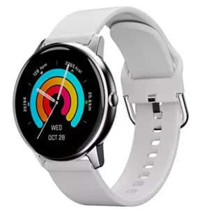 Ambrane Curl Smartwatch with 15 Days Battery Life, 1.28” LucidDisplay, 24*7 Health Monitoring, Menstruation Tracking & Multiple Sports Modes