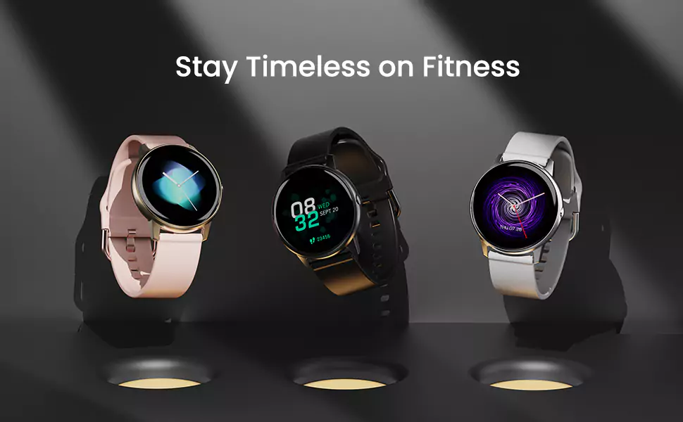 Ambrane Curl Smartwatch with 15 Days Battery Life, 1.28” LucidDisplay, 24*7 Health Monitoring, Menstruation Tracking & Multiple Sports Modes | zopic