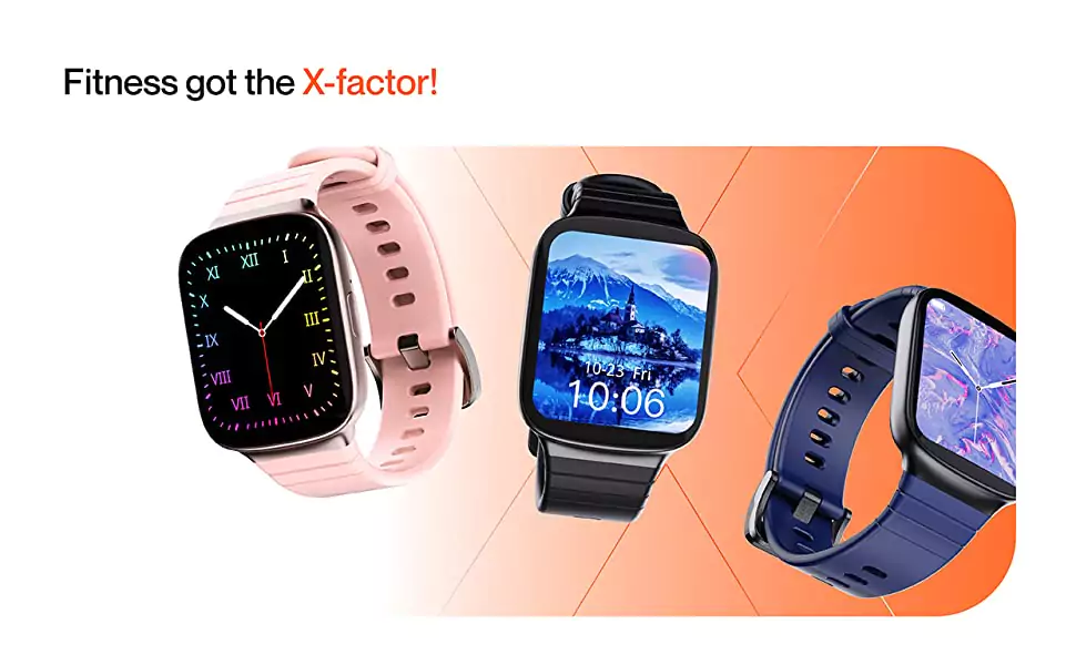 Ambrane Edge Smartwatch with 500 Nits Brightness Lucid Display, Real-Time Health Monitoring, Stress Tracking, Multiple Sports Modes, 7-Day Battery | zopic
