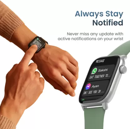 Ambrane Flex Smartwatch Lucid Display, Battery 7 Days, 130+ Watch Faces, Customizable Watch Face, Flashlight, Find Phone and Theatre Mode | zopic