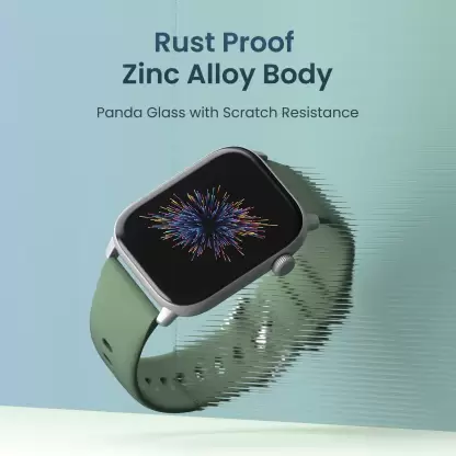 Ambrane Flex Smartwatch Lucid Display, Battery 7 Days, 130+ Watch Faces, Customizable Watch Face, Flashlight, Find Phone and Theatre Mode | zopic