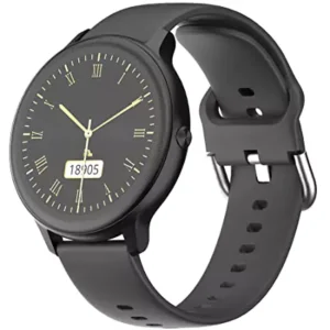 Ambrane Sphere Smartwatch Brightness Lucid Display, 7 Days Battery, SpO2, 24*7 Heart Monitoring, Steps, Calories, 17 Sports Mode, IP68 Resistant