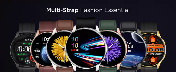Fire Boltt INVINCIBLE Smartwatch 1.39 inches AMOLED Bluetooth Calling ALWAYS ON, 100 Inbuilt Watch Faces & 8GB Memory Storage, 7 Days Battery Life | zopic