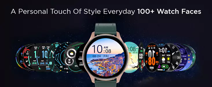 Fire Boltt INVINCIBLE Smartwatch 1.39 inches AMOLED Bluetooth Calling ALWAYS ON, 100 Inbuilt Watch Faces & 8GB Memory Storage, 7 Days Battery Life | zopic