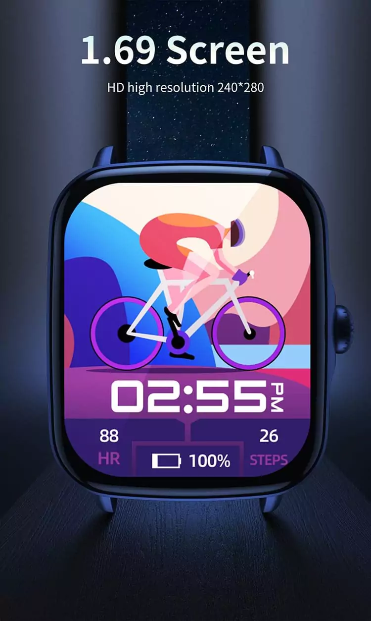 Minix Crest Smartwatch Bluetooth Calling 1.69 HD Display, 7 Days Battery Life, Metal Body, Resolution:240*280, IP68, Battery Capacity 220mAH | zopic