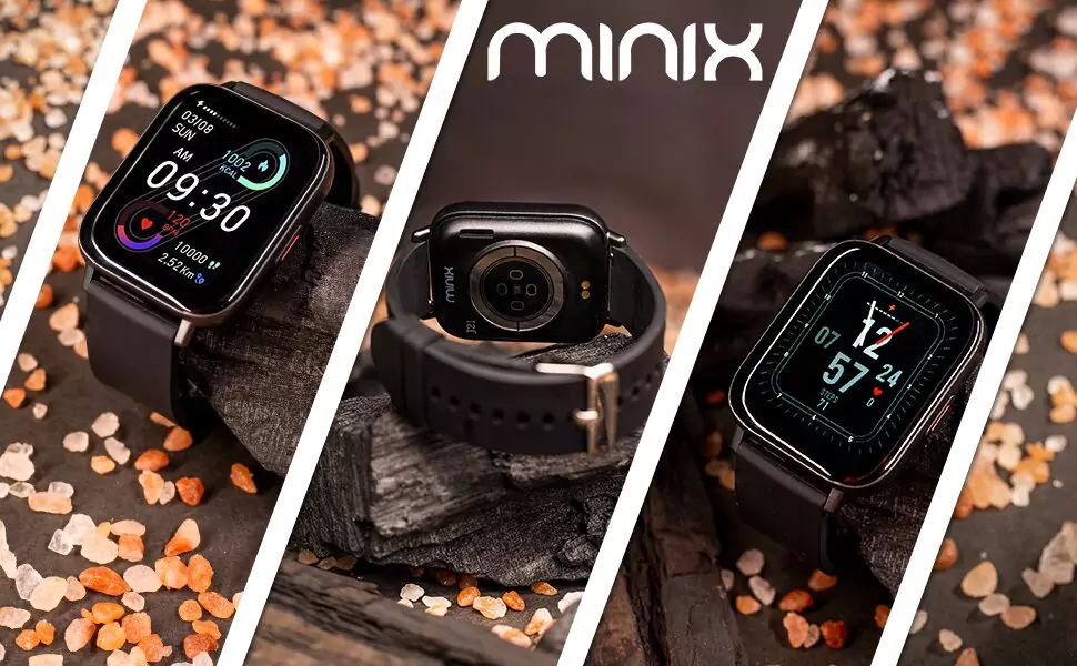 Minix Voice Smartwatch With 15 Days Battery Life Wireless Charger ,1.69 Full Touch HD Display & HD Bluetooth Calling,8+ Sports Modes , 24*7 Heart Rate | zopic