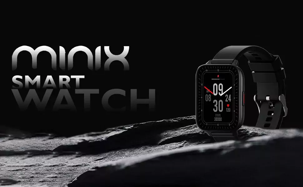 Minix Voice Smartwatch With 15 Days Battery Life Wireless Charger ,1.69 Full Touch HD Display & HD Bluetooth Calling,8+ Sports Modes , 24*7 Heart Rate | zopic
