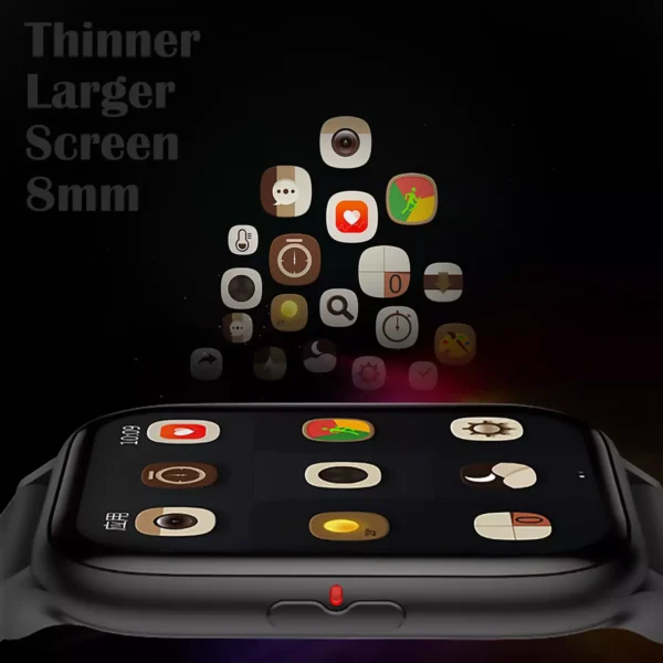 Minix Zero Smartwatch with 20 Days Battery Life & Wireless Charger ,1.7 Full Touch HD Display,8 Sports Modes, IP67 Water Resistant | zopic