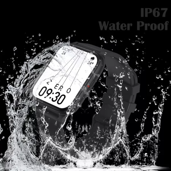 Minix Zero Smartwatch with 20 Days Battery Life & Wireless Charger ,1.7 Full Touch HD Display,8 Sports Modes, IP67 Water Resistant | zopic