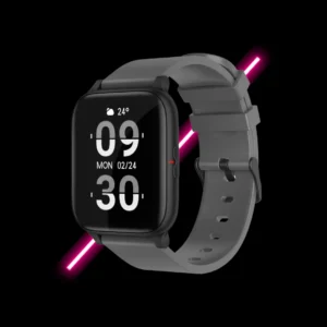 Minix Zero Smartwatch with 20 Days Battery Life & Wireless Charger ,1.7 Full Touch HD Display,8 Sports Modes, IP67 Water Resistant