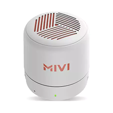 Mivi Play Speaker Bluetooth with 12 Hours Playtime. Wireless Speaker Made in India with Exceptional Sound Quality, Portable and Built in Mic-Turquoise, One Size | zopic