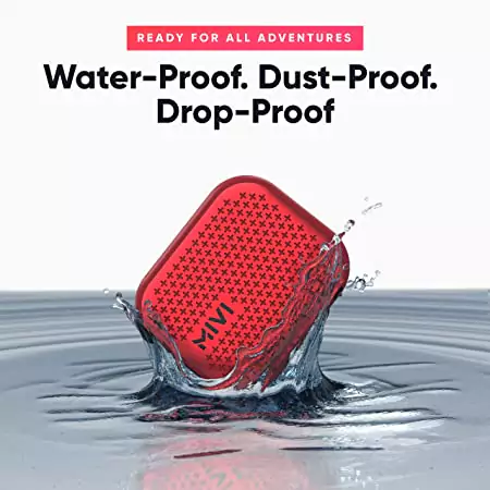 Mivi Roam 2 Speaker Bluetooth 5W Portable Speaker,24 Hours Playtime,Powerful Bass, Wireless Stereo, Waterproof, Bluetooth 5.0 and in-Built Mic with Voice Assistance | zopic