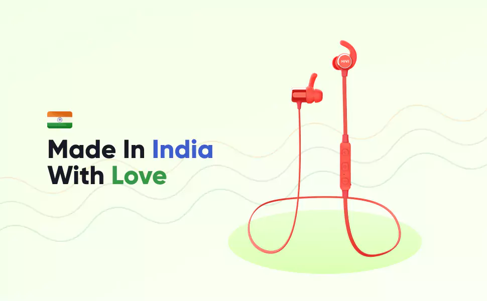 Mivi ThunderBeats 2 Neckband Upgraded Audio Bluetooth Wireless in Ear Earphones with Superior Sound, Powerful Bass, 14 Hours Playtime, Comfortable Fit | zopic