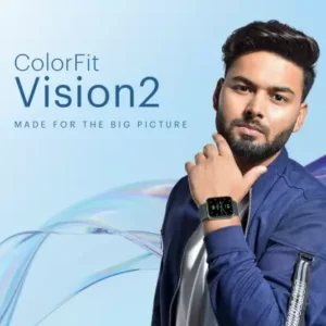 Noise ColorFit Vision 2 Smartwatch with 1.78” Always on AMOLED Display, Battery Upto 7 days/ 30 Days Standby, Menstrual Cycle Tracking, Weather and Quick Replies