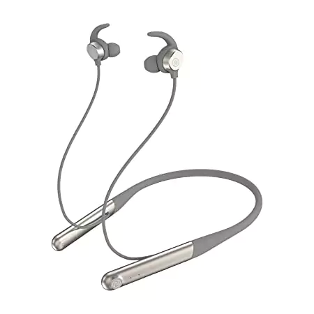 Noise Flair in-Ear Wireless BT Smart Neckband Earphone with Touch Controls, 35 Hour Playtime, Environmental noise Cancellation with Dual mic, Fast Charging | zopic