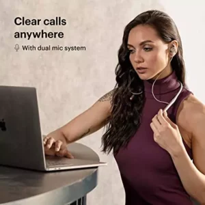 Noise Flair Neckband in-Ear Wireless BT Smart Earphone with Touch Controls, 35 Hour Playtime, Environmental noise Cancellation with Dual mic, Fast Charging