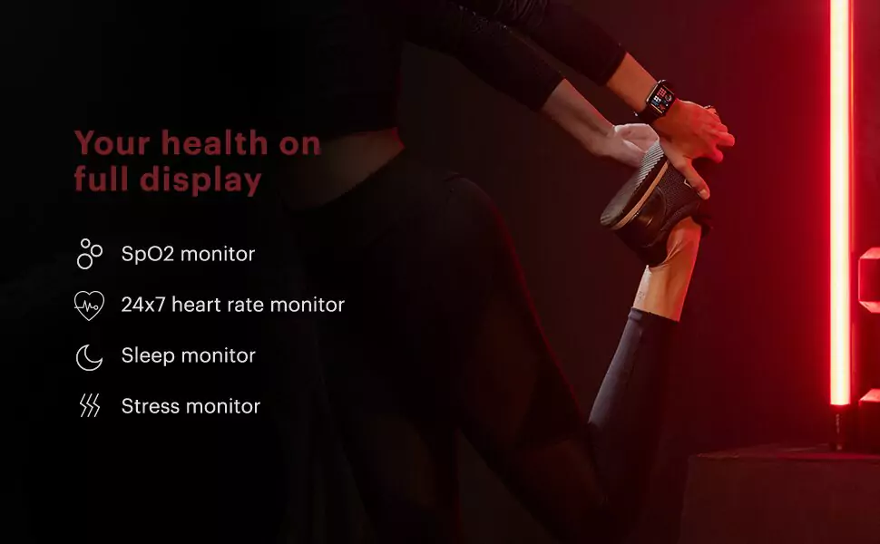 Noise X-Fit 1 (HRX Edition) Smartwatch Fitness Tracker with 1.52"(3.9cm) IPS TruView Display, Best in Class Resolution, 24*7 Heart Rate Monitor & 10 Day Battery | zopic