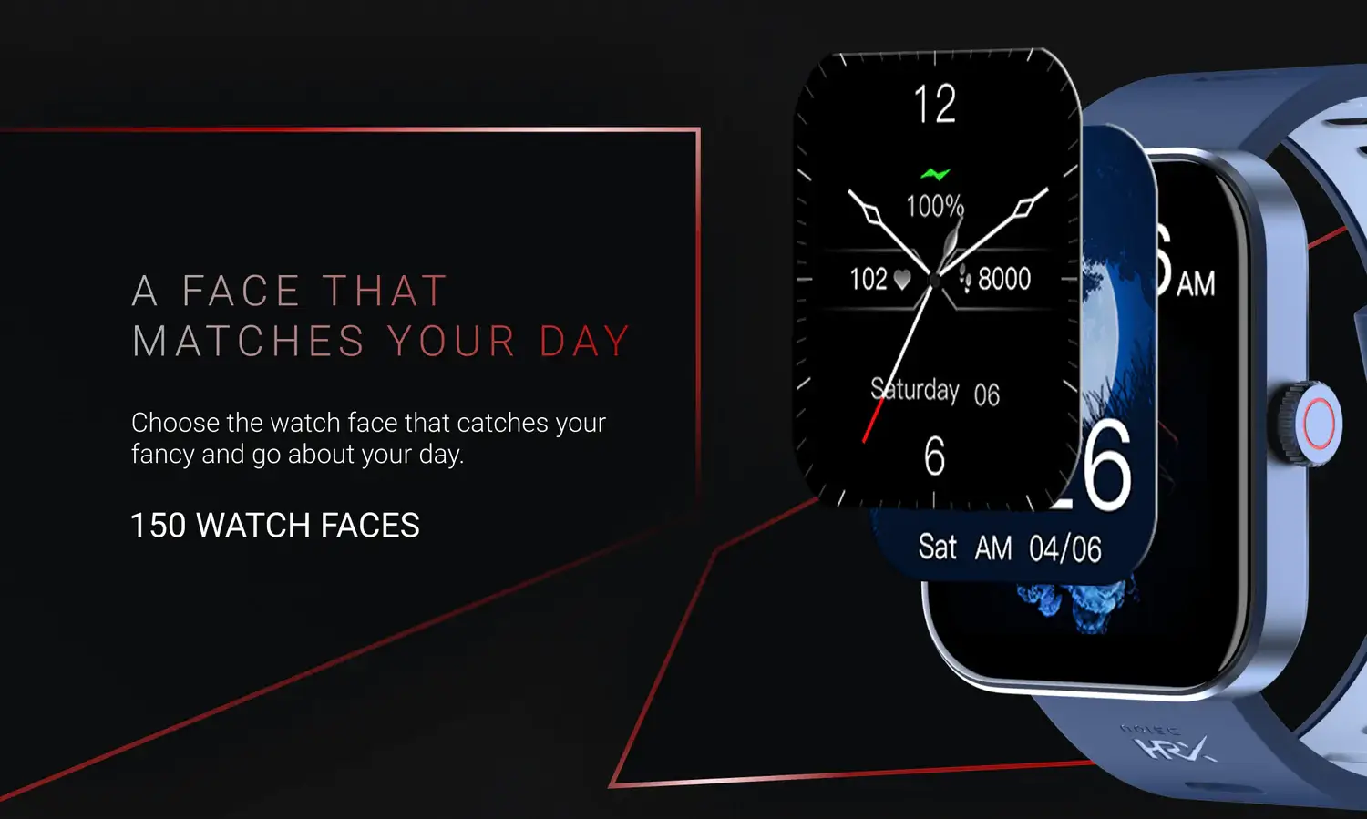 zopic Noise X-Fit 2 (HRX Edition) Smartwatch with 1.69inch Display & 60 Sports Modes, Battery Upto 7 Days, Health SuiteTM, Touch screen Fitness & Outdoor, Noise Health SuiteTM (SpO2, 24x7 heart rate tracking, activity tracker, sleep monitor, stress monitor, and female health tracker)60 sports modes| 150 watch faces|IP68 water resistance | zopic