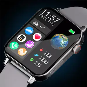 Zebronics Iconic Smartwatch with Bluetooth Calling, 4.52cm (1.8"), Always ON Display, 100+ Watch Faces, 100+ Sport Modes, Built-in Games | zopic