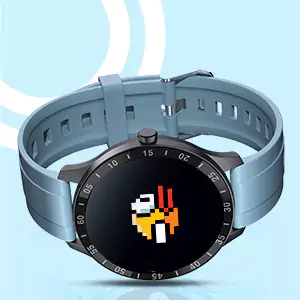 Zebronics Zeb FIT3220CH Smartwatch Fitness with Full Touch TFT Round Display, Metal Body, Day Data Storage, BP & Heart Rate Monitor, Built in Games | zopic