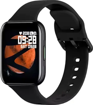 Zebronics Zeb Fit1220CH Smartwatch Fitness Watch, 2.5D Curved Glass Full Touch Display, SpO2, BP & Heart Rate Monitor, IP67 Water Resistant, 7 Sports Mode