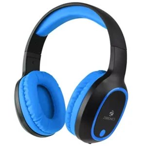 Zebronics Zeb-Thunder Headphone Wireless Bluetooth Over The Ear, FM, mSD, 9 hrs Playback with Mic, Charging time 1.5H, Standby time 600 Hrs | zopic