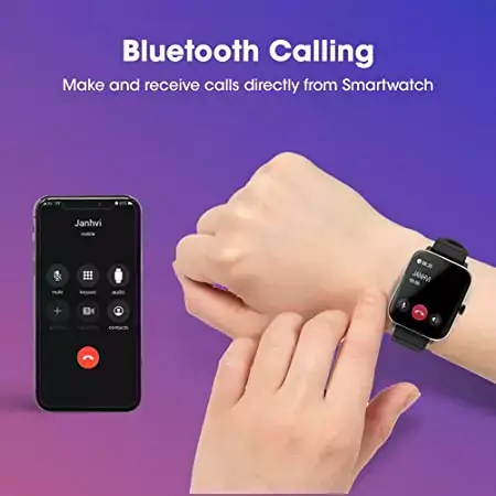 Zebronics DRIP Smartwatch with Bluetooth Calling, 100+ Watch Faces, 100+ Sport Modes, 4 built-in Games, Voice Assistant, 8 Menu UI, Fitness Health | zopic