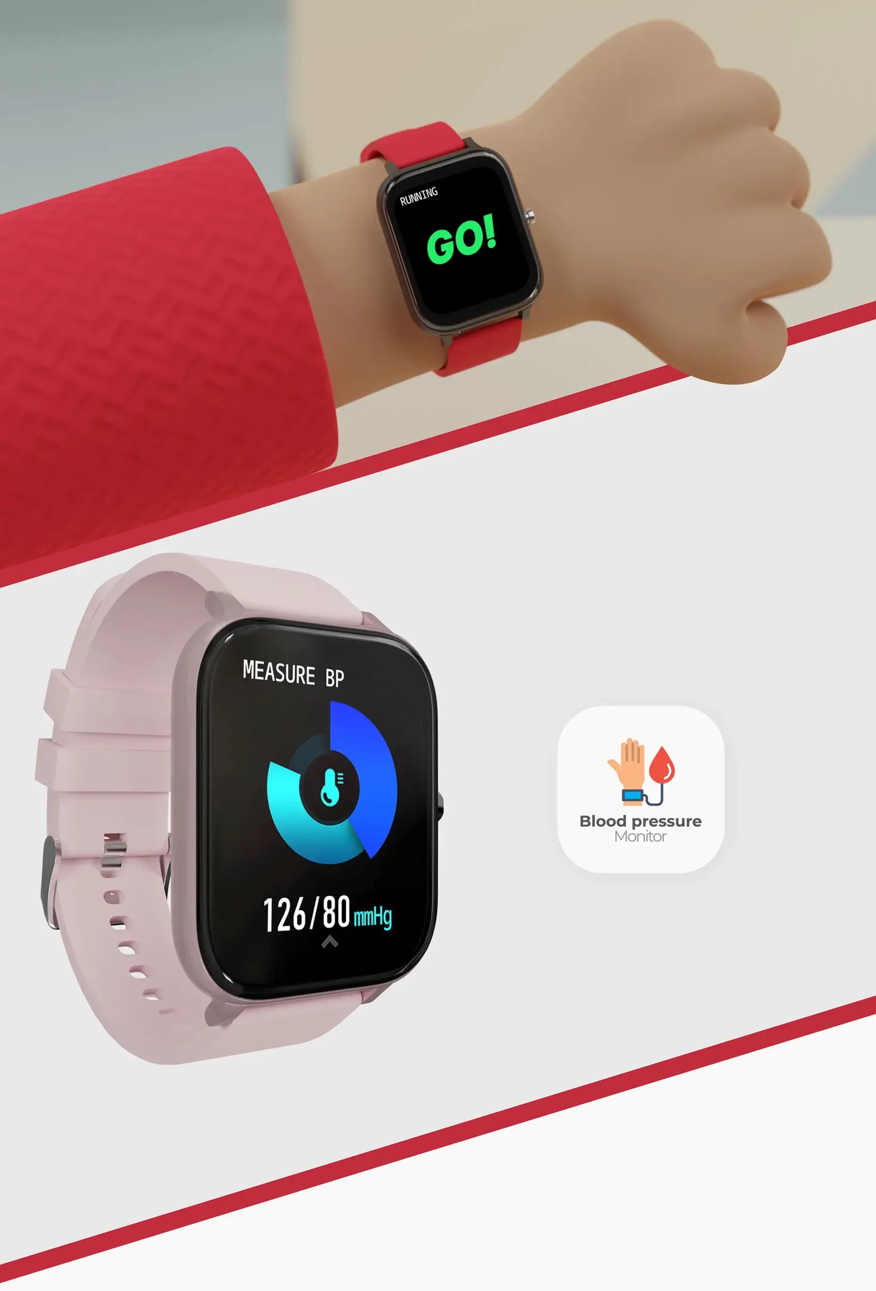 Zebronics ZEB FIT8220CH Smartwatch with 4.3cm Large Square Touch Display, IP68 Waterproof, Heart Rate, 12 Sports Mode, Caller ID, All Notifications | zopic