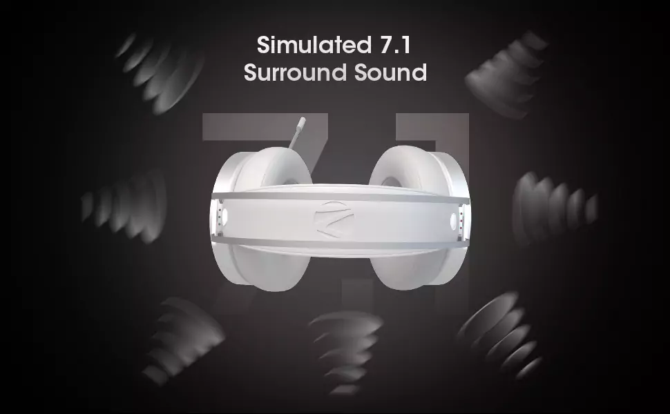 Zebronics Zeb Blitz Headphone USB Gaming Wired Over Ear with Dolby Atmos, RGB LED, Windows Software, Simulated 7.1 Surround Sound | zopic