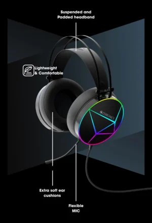 Zebronics Zeb Blitz Gaming Headphones USB Wired Over Ear...