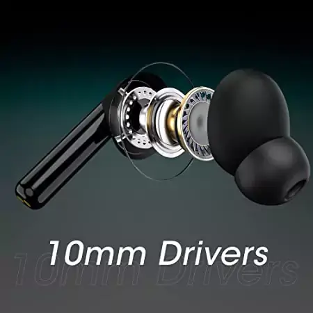Zebronics Zeb Sound Bomb 5 Earbuds TWS Bluetooth Up to 22H Backup, Flash Connect, Splash Proof, 10Mm Driver, with Mic and Type C | zopic
