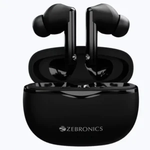 Zebronics Zeb Sound Bomb 5 Earbuds TWS Bluetooth Up to 22H Backup, Flash Connect, Splash Proof, 10Mm Driver, with Mic and Type C