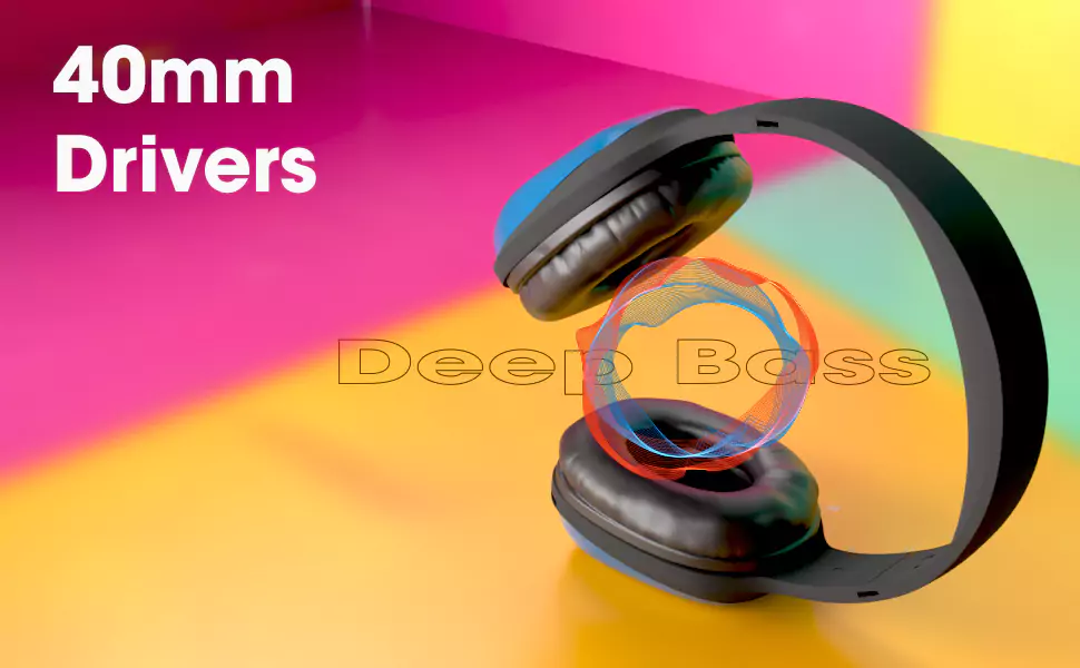 Zebronics Zeb Thunder Headphone PRO On-Ear Wireless with BTv5.0, Up to 21 Hours Playback, 40mm Drivers with Deep Bass, Wired Mode, USB-C Type Charging | zopic