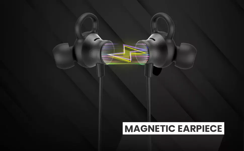 Zebronics Zeb Yoga 101 Neckband Wireless Playback Time 7H, 10mm Neodymium Driver, Dual Pairing, Magnetic Earpiece and Voice Assistant | zopic