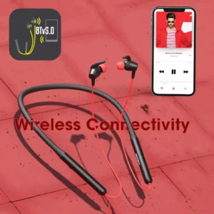 Zebronics Zeb Yoga 90 Plus Neckband Wireless in-Ear, Dual Pairing, Type C Charging, Metallic Magnetic Earpiece, Call & Media Controls, Splash Proof
