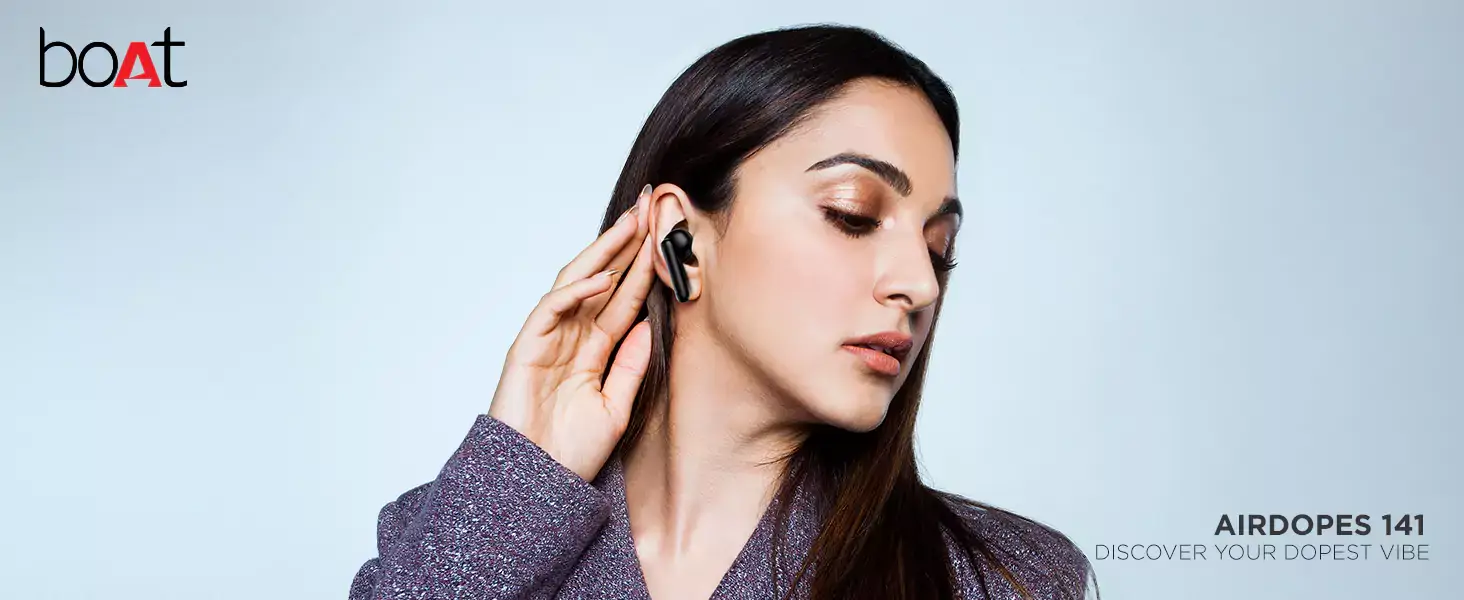 boAt Airdopes 141 Earbuds True Wireless with 42H Playtime, Beast Mode for Gaming, ENx Tech, ASAP Charge, IPX4 Resistance, Smooth Touch Controls | zopic