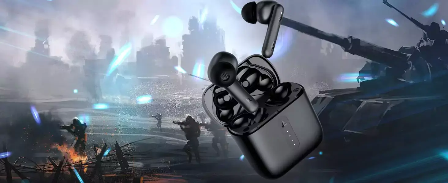 boAt Airdopes 141 Earbuds True Wireless with 42H Playtime, Beast Mode for Gaming, ENx Tech, ASAP Charge, IPX4 Resistance, Smooth Touch Controls | zopic