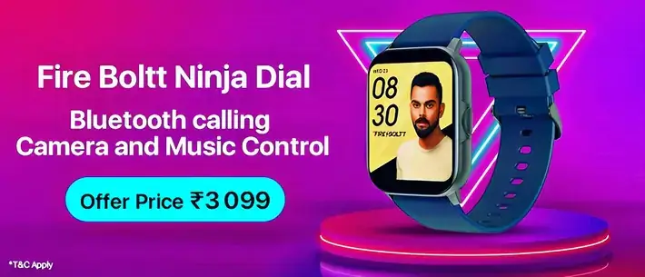 fire boltt ninja bluetooth calling smartwatch zopic