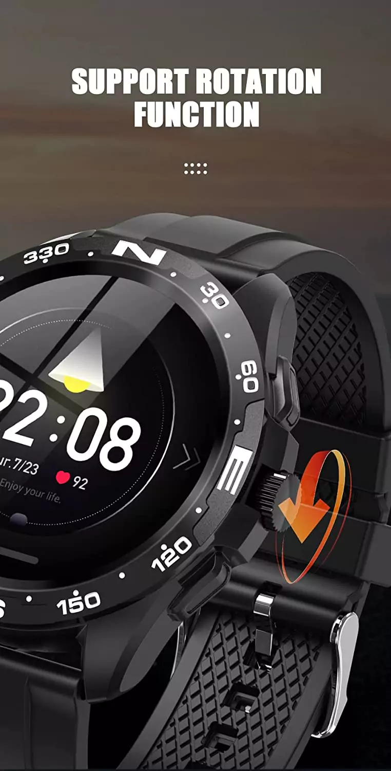 Minix Prime Smartwatch 1.32 inch Semi Amoled Bluetooth Calling, Password Lock, Split Screen, IP67 Waterproof, Long Battery Life, HD Sound Quality | zopic