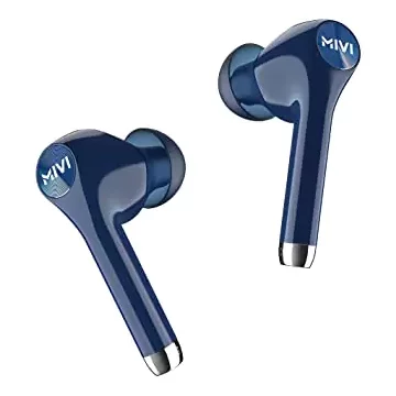 Mivi Duopods M80 Earbuds 5.0 Bluetooth Truly Wireless in Ear with Mic with Upto 30 Hours Playtime, Aptx Supported, 2 Mems Mic, Smooth Touch Controls | zopic