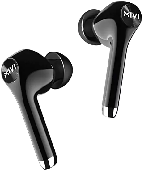 Mivi Duopods M80 Earbuds 5.0 Bluetooth Truly Wireless in Ear with Mic with Upto 30 Hours Playtime, Aptx Supported, 2 Mems Mic, Smooth Touch Controls | zopic