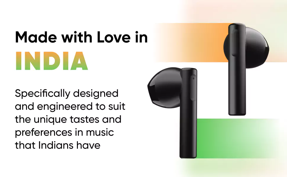Mivi DuoPods A350 Earbuds 50hrs Playtime True Wireless with Rich Bass,13mm Dynamic Drivers, Fast Charging, Made in India, Half in Ear, Metallic Shades | zopic