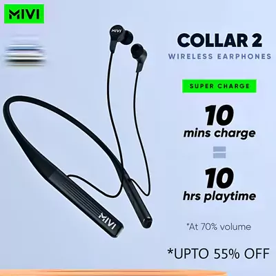 mivi collar 2 neckband banner zopic