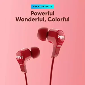 Mivi Collar 2B Neckband Bluetooth Wireless in Ear Earphones, 24 Hours Playtime, IPX7 Water Proof, Booming Bass, Magnetic Buds, Bluetooth 5.0 with mic