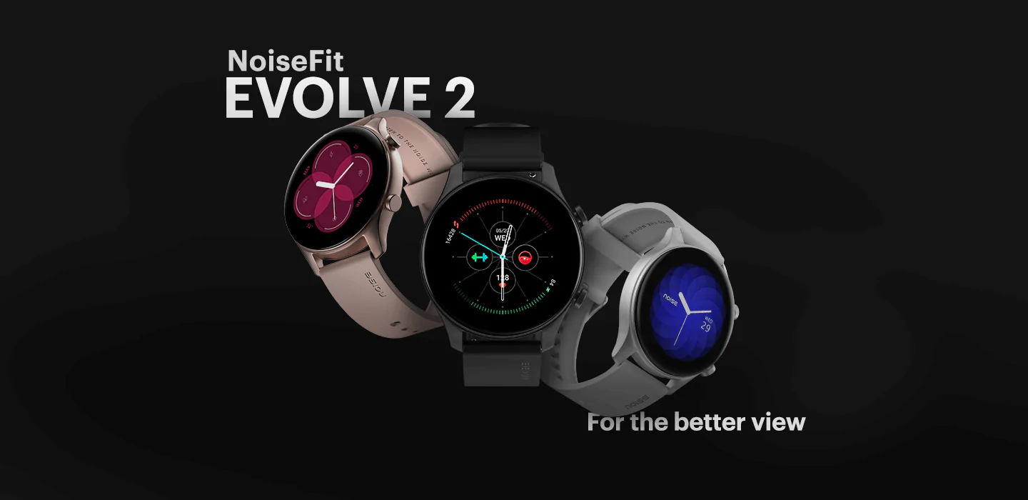 Noise Evolve 2 Smartwatch AMOLED with 42mm Dial Size, Customisable and cloud-based watch faces, 3 Atm water resistant, Fast charge, Battery Upto 7 Days | zopic