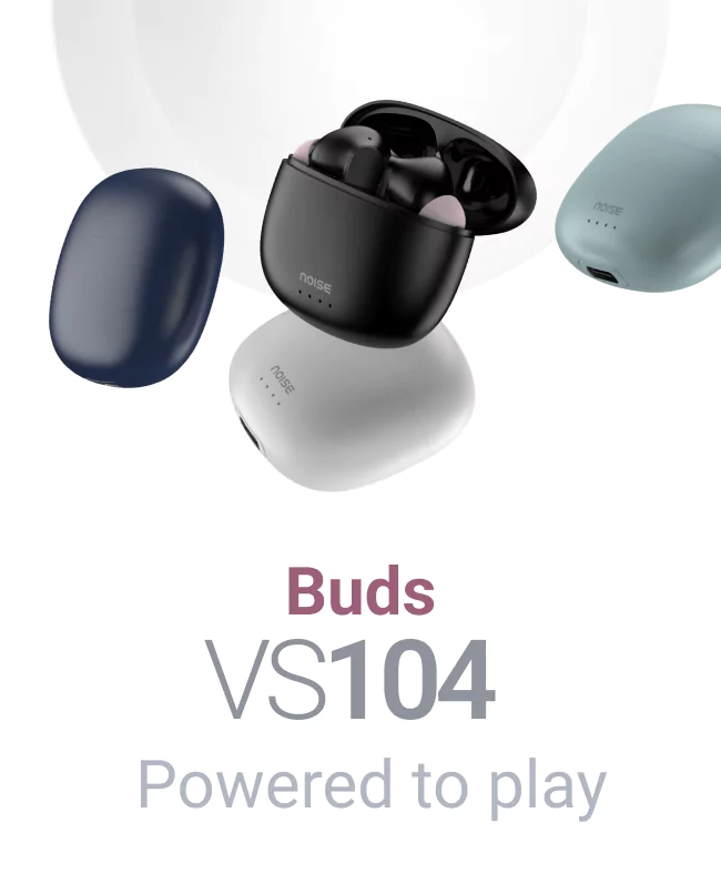 Noise Buds Vs104 Earbuds Bluetooth Truly Wireless in Ear Earbuds with Mic, 30-Hours of Playtime, Instacharge, 13Mm Driver and Hyper Sync | zopic