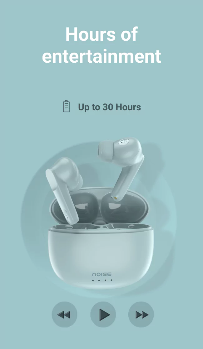 Noise Buds Vs104 Earbuds Bluetooth Truly Wireless in Ear Earbuds with Mic, 30-Hours of Playtime, Instacharge, 13Mm Driver and Hyper Sync | zopic