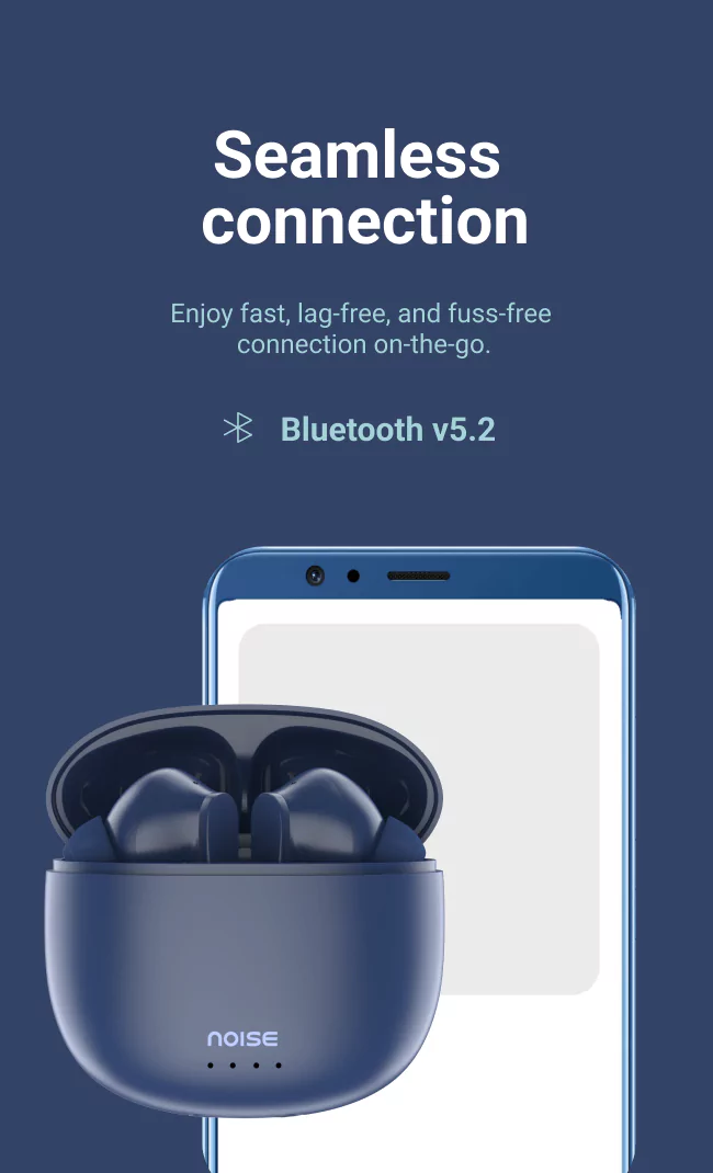 Noise Buds Vs104 Earbuds Bluetooth Truly Wireless in Ear Earbuds with Mic, 30-Hours of Playtime, Instacharge, 13Mm Driver and Hyper Sync | zopic